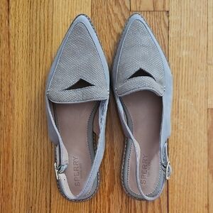 Sperry Women's Grey Slingback Loafers 7.5